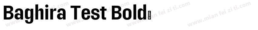 Baghira Test Bold字体转换